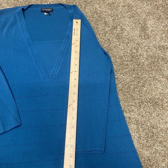 Spence Turquoise Teal Career Wear Blouse Mock Camisole Women Large Mature - Picture 8 of 11